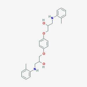 molecular formula C26H32N2O4 B5145568 3,3'-[1,4-phenylenebis(oxy)]bis{1-[(2-methylphenyl)amino]-2-propanol} 