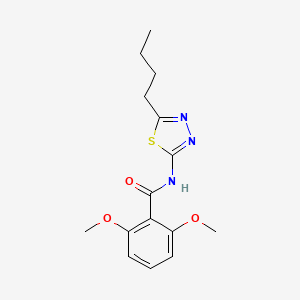 molecular formula C15H19N3O3S B5145619 N-(5-butyl-1,3,4-thiadiazol-2-yl)-2,6-dimethoxybenzamide 