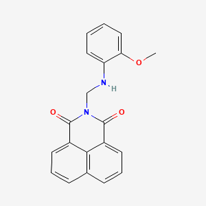 molecular formula C20H16N2O3 B5145628 2-{[(2-methoxyphenyl)amino]methyl}-1H-benzo[de]isoquinoline-1,3(2H)-dione 