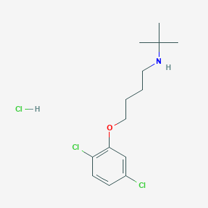 molecular formula C14H22Cl3NO B5145650 N-(tert-butyl)-4-(2,5-dichlorophenoxy)-1-butanamine hydrochloride 