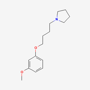 molecular formula C15H23NO2 B5145697 1-[4-(3-methoxyphenoxy)butyl]pyrrolidine CAS No. 5362-98-1