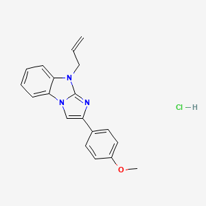 molecular formula C19H18ClN3O B5145710 9-allyl-2-(4-methoxyphenyl)-9H-imidazo[1,2-a]benzimidazole hydrochloride 