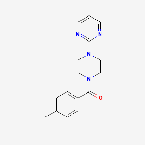molecular formula C17H20N4O B5145721 2-[4-(4-ethylbenzoyl)-1-piperazinyl]pyrimidine 
