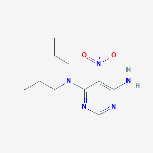 molecular formula C10H17N5O2 B5145726 5-nitro-N,N-dipropyl-4,6-pyrimidinediamine CAS No. 6312-56-7