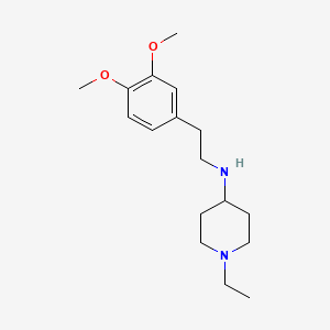 molecular formula C17H28N2O2 B5145793 N-[2-(3,4-dimethoxyphenyl)ethyl]-1-ethyl-4-piperidinamine 