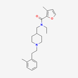 N-ethyl-3-methyl-N-({1-[2-(2-methylphenyl)ethyl]-4-piperidinyl}methyl)-2-furamide