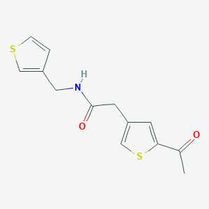 2-(5-acetyl-3-thienyl)-N-(3-thienylmethyl)acetamide