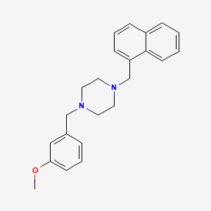 molecular formula C23H26N2O B5145892 1-(3-methoxybenzyl)-4-(1-naphthylmethyl)piperazine CAS No. 5870-41-7