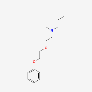 molecular formula C15H25NO2 B5145895 N-methyl-N-[2-(2-phenoxyethoxy)ethyl]-1-butanamine 
