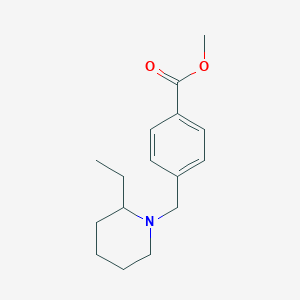 molecular formula C16H23NO2 B5145906 methyl 4-[(2-ethyl-1-piperidinyl)methyl]benzoate 