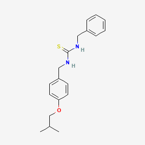 molecular formula C19H24N2OS B5145944 N-benzyl-N'-(4-isobutoxybenzyl)thiourea 
