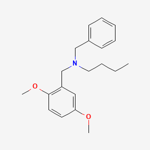 molecular formula C20H27NO2 B5146037 N-benzyl-N-(2,5-dimethoxybenzyl)-1-butanamine 