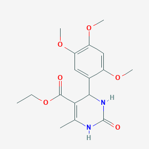molecular formula C17H22N2O6 B5146048 ethyl 6-methyl-2-oxo-4-(2,4,5-trimethoxyphenyl)-1,2,3,4-tetrahydro-5-pyrimidinecarboxylate 