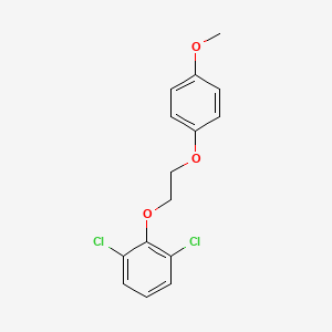 molecular formula C15H14Cl2O3 B5146070 1,3-dichloro-2-[2-(4-methoxyphenoxy)ethoxy]benzene 