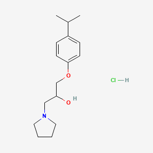 molecular formula C16H26ClNO2 B5146076 1-(4-isopropylphenoxy)-3-(1-pyrrolidinyl)-2-propanol hydrochloride 