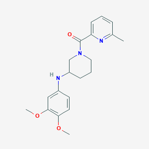 N-(3,4-dimethoxyphenyl)-1-[(6-methyl-2-pyridinyl)carbonyl]-3-piperidinamine