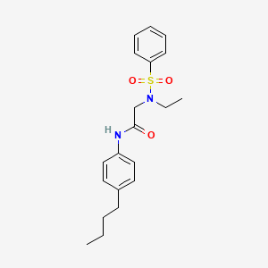 N~1~-(4-butylphenyl)-N~2~-ethyl-N~2~-(phenylsulfonyl)glycinamide