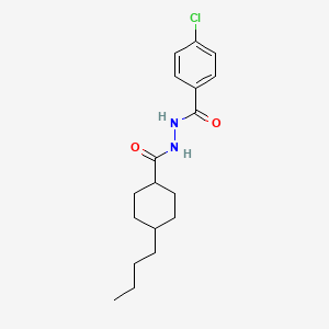 molecular formula C18H25ClN2O2 B5146244 N'-[(4-butylcyclohexyl)carbonyl]-4-chlorobenzohydrazide 