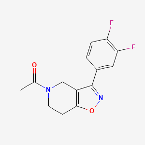 molecular formula C14H12F2N2O2 B5146278 5-acetyl-3-(3,4-difluorophenyl)-4,5,6,7-tetrahydroisoxazolo[4,5-c]pyridine 