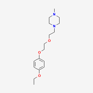 molecular formula C17H28N2O3 B5146306 1-{2-[2-(4-ethoxyphenoxy)ethoxy]ethyl}-4-methylpiperazine 