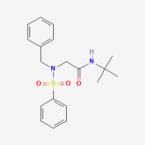 molecular formula C19H24N2O3S B5146321 N~2~-benzyl-N~1~-(tert-butyl)-N~2~-(phenylsulfonyl)glycinamide 