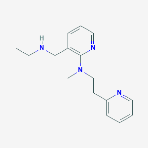molecular formula C16H22N4 B5146325 3-[(ethylamino)methyl]-N-methyl-N-[2-(2-pyridinyl)ethyl]-2-pyridinamine 