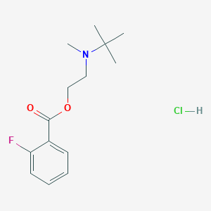 molecular formula C14H21ClFNO2 B5146326 2-[tert-butyl(methyl)amino]ethyl 2-fluorobenzoate hydrochloride 