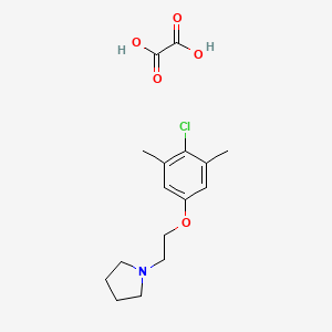 molecular formula C16H22ClNO5 B5146361 1-[2-(4-chloro-3,5-dimethylphenoxy)ethyl]pyrrolidine oxalate 