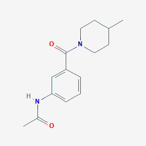 molecular formula C15H20N2O2 B5146426 N-{3-[(4-methyl-1-piperidinyl)carbonyl]phenyl}acetamide 