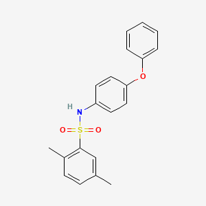 molecular formula C20H19NO3S B5146459 2,5-dimethyl-N-(4-phenoxyphenyl)benzenesulfonamide 