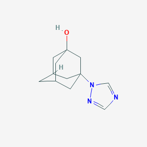 molecular formula C12H17N3O B5146472 3-(1H-1,2,4-triazol-1-yl)-1-adamantanol CAS No. 418807-05-3