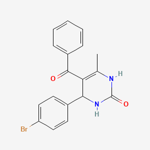 molecular formula C18H15BrN2O2 B5146492 5-benzoyl-4-(4-bromophenyl)-6-methyl-3,4-dihydro-2(1H)-pyrimidinone 