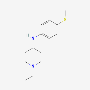 molecular formula C14H22N2S B5146508 1-ethyl-N-[4-(methylthio)phenyl]-4-piperidinamine 
