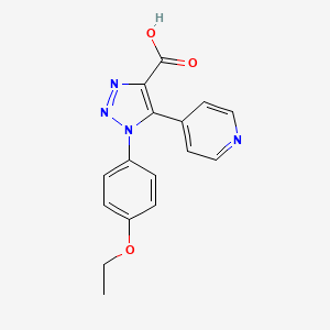 molecular formula C16H14N4O3 B5146527 1-(4-ethoxyphenyl)-5-(4-pyridinyl)-1H-1,2,3-triazole-4-carboxylic acid 