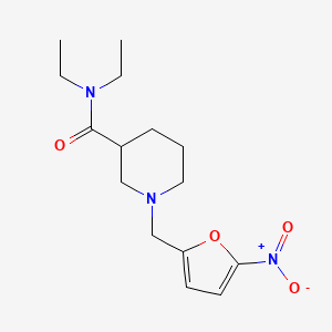 molecular formula C15H23N3O4 B5146538 N,N-diethyl-1-[(5-nitro-2-furyl)methyl]-3-piperidinecarboxamide 