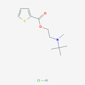 molecular formula C12H20ClNO2S B5146568 2-[tert-butyl(methyl)amino]ethyl 2-thiophenecarboxylate hydrochloride 