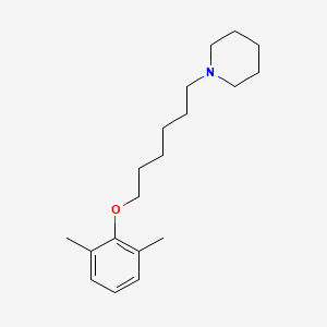 molecular formula C19H31NO B5146576 1-[6-(2,6-dimethylphenoxy)hexyl]piperidine 