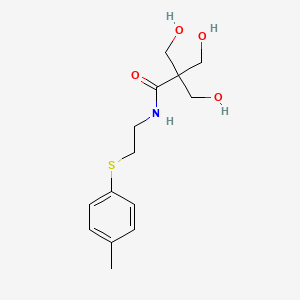 molecular formula C14H21NO4S B5146587 3-hydroxy-2,2-bis(hydroxymethyl)-N-{2-[(4-methylphenyl)thio]ethyl}propanamide 