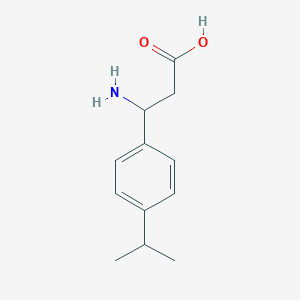 molecular formula C12H17NO2 B051466 3-氨基-3-(4-异丙基苯基)丙酸 CAS No. 117391-53-4