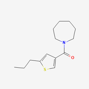 molecular formula C14H21NOS B5146619 1-[(5-propyl-3-thienyl)carbonyl]azepane 
