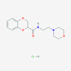 molecular formula C15H21ClN2O4 B5146633 N-[2-(4-morpholinyl)ethyl]-2,3-dihydro-1,4-benzodioxine-2-carboxamide hydrochloride 