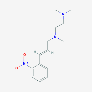 molecular formula C14H21N3O2 B5146635 N,N,N'-trimethyl-N'-[3-(2-nitrophenyl)-2-propen-1-yl]-1,2-ethanediamine 