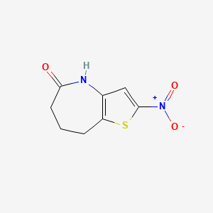 2-nitro-4,6,7,8-tetrahydro-5H-thieno[3,2-b]azepin-5-one
