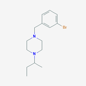 molecular formula C15H23BrN2 B5146750 1-(3-bromobenzyl)-4-sec-butylpiperazine 
