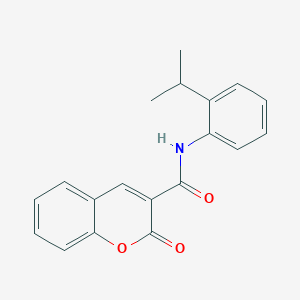 molecular formula C19H17NO3 B514676 2-oxo-N-[2-(propan-2-yl)phenyl]-2H-chromene-3-carboxamide CAS No. 304887-37-4