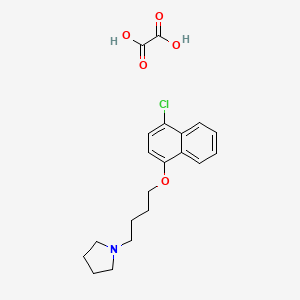 molecular formula C20H24ClNO5 B5146760 1-{4-[(4-chloro-1-naphthyl)oxy]butyl}pyrrolidine oxalate 