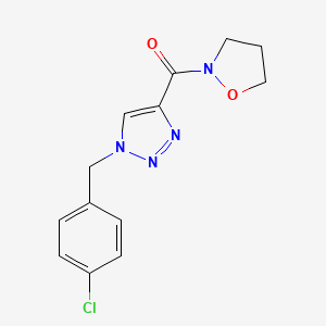 molecular formula C13H13ClN4O2 B5146768 1-(4-chlorobenzyl)-4-(2-isoxazolidinylcarbonyl)-1H-1,2,3-triazole 