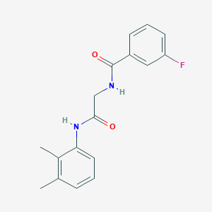 N-{2-[(2,3-dimethylphenyl)amino]-2-oxoethyl}-3-fluorobenzamide