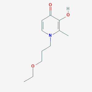B051468 1-(3-Ethoxypropyl)-3-hydroxy-2-methylpyridin-4-one CAS No. 118178-81-7