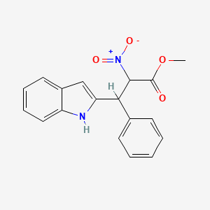 methyl 3-(1H-indol-2-yl)-2-nitro-3-phenylpropanoate